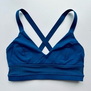 Lululemon sports bra with sheer accent - teal